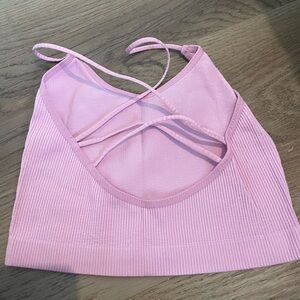 Pink Strappy Bralette